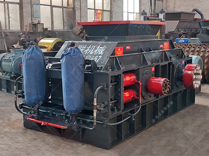 二次购买大型液压对辊麻豆AV无码发货 发往广东