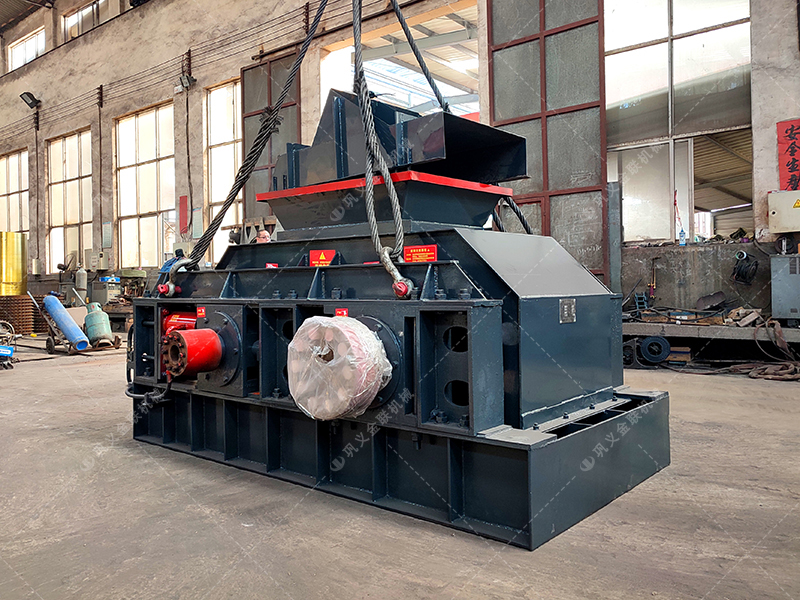 中型1000x700半自动液压对辊麻豆AV无码发货 破碎石料