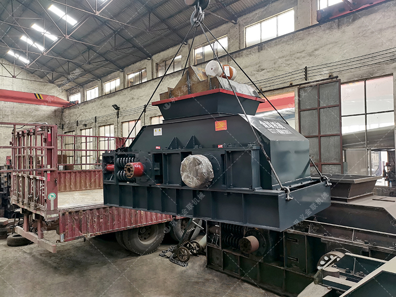 半自动2PG1200x800大型液压对辊麻豆AV无码发往河南郑州